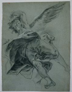 A Flying Angel recto ، دراسات حول أدوات اللعب باليد ، 1723-1727. بواسطة جيوفاني باتيستا بيازيتا