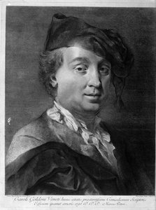 كارلو جولدوني 1707-1793 ، منتصف القرن الثامن عشر. بواسطة جيوفاني باتيستا بيازيتا