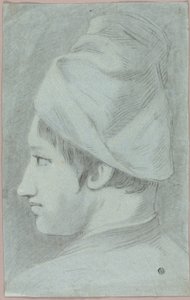 رأس صبي يرتدي قبعة في الملف الشخصي بواسطة Giovanni Battista Piazzetta
