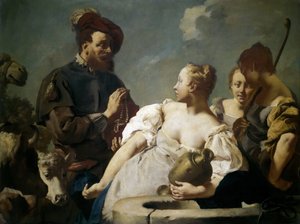 ريبيكا في البئر ، ج. 1740.