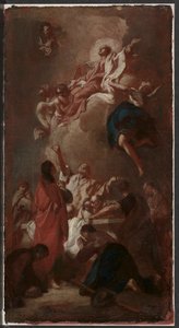 رسم تخطيطي لعودة العذراء للقديس جيمس ، زبراسلاف ، بالقرب من براغ ، ج. 1744.
