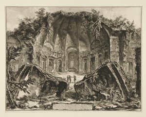 بقايا معبد الله كانوب في هادريان بواسطة Giovanni-Battista Piranesi