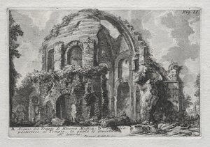 ما تبقى من معبد مينيرفا ميديكا بواسطة Giovanni Battista Piranesi