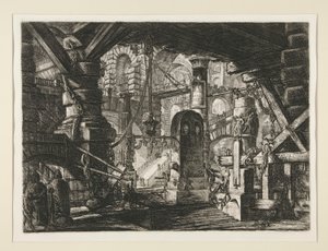 كارسري ، السادس عشر: الرصيف ذو السلاسل بواسطة Giovanni-Battista Piranesi