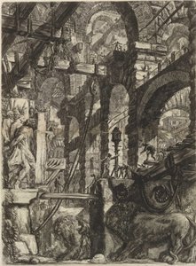 من سلسلة السجون الخيالية (سجون الاختراع) لبيرانيزي ، جيوفاني باتيستا (1720-1778). نقش على النحاس ، كاليفورنيا 1761 ، مجموعة خاصة بواسطة جيوفاني باتيستا بيرانيسي