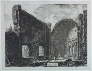 فيلا هادريان بالقرب من تيفولي ، "مناظر لروما" (1748-1778) بواسطة Giovanni Battista Piranesi