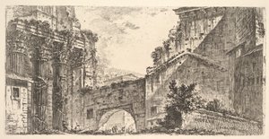 اللوحة 15: منتدى أغسطس ، منتدى أغسطس ، كاليفورنيا. 1748. بواسطة جيوفاني باتيستا بيرانيسي