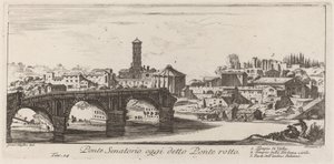 دعا Ponte Senatorio اليوم Ponte Rotto بواسطة جيوفاني باتيستا بيرانيسي