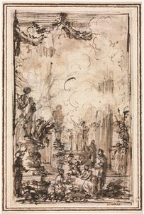 الذبيحة في الهيكل بواسطة Giovanni-Battista Piranesi