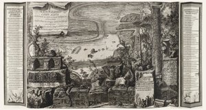 Scenographia Campi Martii ، صفحة من حرم مارتيوس في روما القديمة بواسطة Giovanni-Battista Piranesi