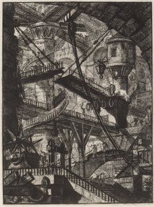 الجسر المتحرك بواسطة Giovanni Battista Piranesi