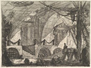 سوهورس ، من Carceri dinvenzione Imaginary Prison ، ca. 1749-50. بواسطة جيوفاني باتيستا بيرانيسي