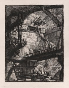لوحة العنوان ، اللوحة 1 من Carceri d بواسطة Giovanni-Battista Piranesi