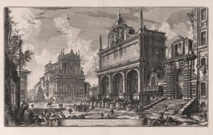 منظر لقلعة بواسطة Giovanni-Battista Piranesi