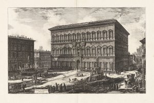 منظر لقصر فارنيزي (منظر لقصر فارنيزي) ، من فيديوت دي روما (مناظر لروما) بواسطة Giovanni-Battista Piranesi