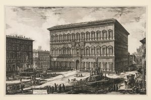 منظر لقصر فارنيزي (منظر لقصر فارنيزي) ، من فيديوت دي روما بواسطة Giovanni-Battista Piranesi