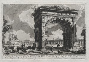 منظر لقوس جالينوس بواسطة Giovanni Battista Piranesi