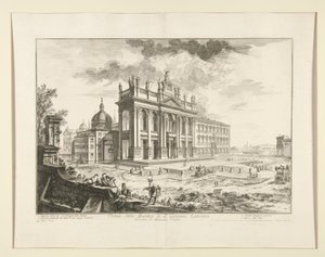 منظر لكنيسة S. Giovanni Laterano (منظر لكنيسة S. Giovanni Laterano) ، من Vedute di Roma بواسطة Giovanni-Battista Piranesi