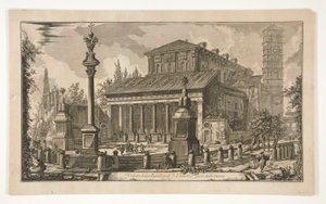 منظر لكاتدرائية S. Lorenzo fuor delle mura (منظر خارج أسوار S. Lorenzo) ، من Vedute di Roma بواسطة Giovanni-Battista Piranesi