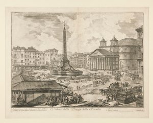 منظر لساحة ديلا روتوندا (منظر لساحة ديلا روتوندا) ، من فيديوت دي روما بواسطة Giovanni-Battista Piranesi