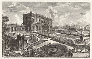 منظر لفيلا ديل بواسطة Giovanni-Battista Piranesi