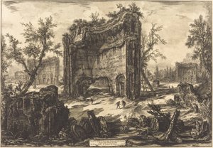 منظر حمامات تيتوس بواسطة Giovanni Battista Piranesi