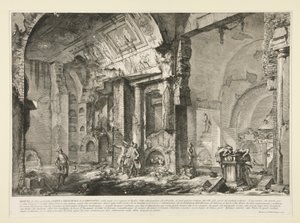 منظر لجزء آخر من حجرة قبر L. Arruntius ، من Le Antichit؟ رومان بواسطة Giovanni-Battista Piranesi