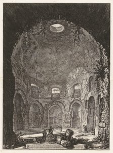 منظر داخلي لمعبد السعال بواسطة Giovanni-Battista Piranesi