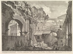 منظر داخلي لردهة الرواق من Ottavia منظر داخلي لقاعة الرواق ... ، 1760. بواسطة جيوفاني باتيستا بيرانيسي