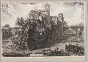 مناظر لروما: The Isola Tiberina ، 1775.