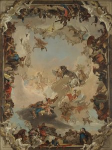 رمزية الكواكب والقارات ، 1752. بواسطة جيوفاني باتيستا تيبولو