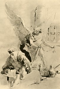 يظهر ملاك للرسول بطرس في السجن ، منتصف القرن الثامن عشر ، 1928 بواسطة جيوفاني باتيستا تيبولو