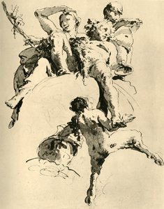 باكوس وأريادن ، c1740 ، 1928 بواسطة Giovanni Battista Tiepolo