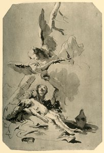 هاجر وإسماعيل ، 1735 ، 1928 بواسطة جيوفاني باتيستا تيبولو