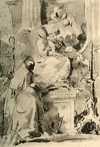 توجت مادونا واثنين من الأساقفة ، منتصف القرن الثامن عشر ، 1928 بواسطة جيوفاني باتيستا تيبولو