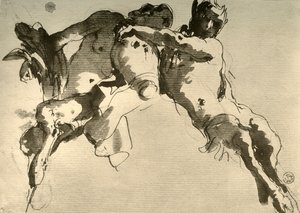ذكر وأنثى Faun مع أمفورا ، منتصف القرن الثامن عشر ، 1928 بواسطة جيوفاني باتيستا تيبولو