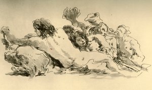نيريدس وتريتون ، c1753-1762 ، 1928 بواسطة جيوفاني باتيستا تيبولو