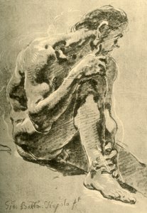 يجلس عارية ، 1715-1716 ، 1928