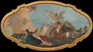 تمجيد عائلة باربارو ، ج .1750 بواسطة جيوفاني باتيستا تيبولو
