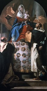 العذراء والطفل مع القديس دومينيك والقديس صفير 1740-1750 بواسطة جيوفاني باتيستا تيبولو