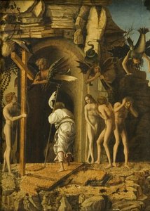 The Descent of Christ into Limbo, c.1475-80 (oil on vellum on panel)