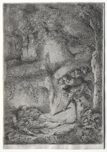اختراع جثتي S. Pierre و S. Paul ، ج. 1650. بواسطة جيوفاني بينيديتو كاستيجليون