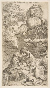 Melencholia ، كاليفورنيا. 1645-1646. بواسطة جيوفاني بينيديتو كاستيجليون