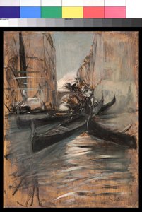 القناة في البندقية مع الجندول ، 1899-1913 بواسطة جيوفاني بولديني