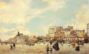 ساحة كليشي ، باريس ، بقلم جيوفاني بولديني (1842-1931) ، زيت على قماش ، 60 × 98 سم بواسطة جيوفاني بولديني