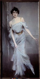 صورة مدام تشارلز ماكس. لوحة بولديني (1842-1931) بواسطة جيوفاني بولديني