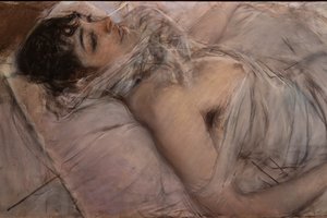كونتيسة راستي مستلق ، التفاصيل بواسطة جيوفاني بولديني
