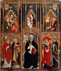 Altarpiece Reghezza: سانت دومينيكا على العرش (زيت على لوح ، حوالي 1472) بواسطة جيوفاني كانافيسيو