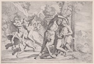 تعليم أخيل ، 1650-55. بواسطة جيوفاني سيزار تيستا