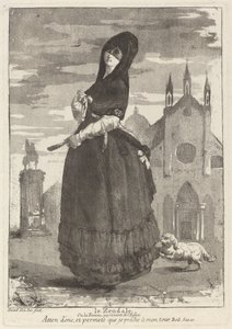 Le Zendale (امرأة ذات غطاء ، أو المرأة العائدة من الكنيسة)